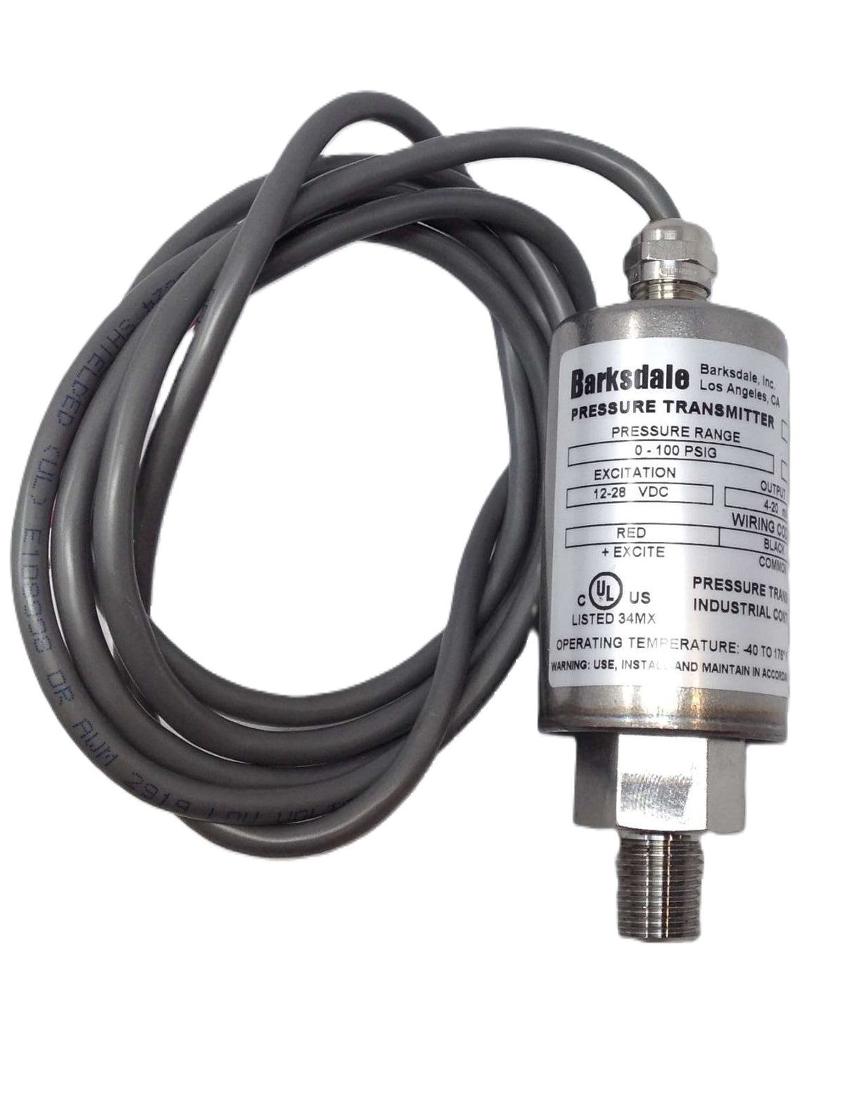 BARKSDALE - 425H3-04-W60-U - PRESSURE TRANSMITTER