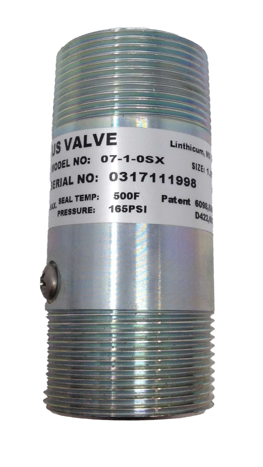 US VALVE (IDEX) - 1.5-07-1-0SX - DISCHARGE CHECK VALVE 165PSI 1.5"