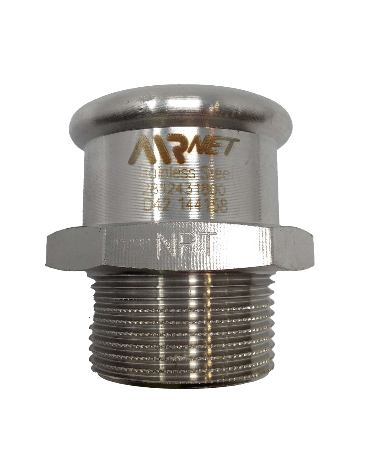AIRnet - 2812431800 - NIPPLE 316L D42X1 1/4 NPT M