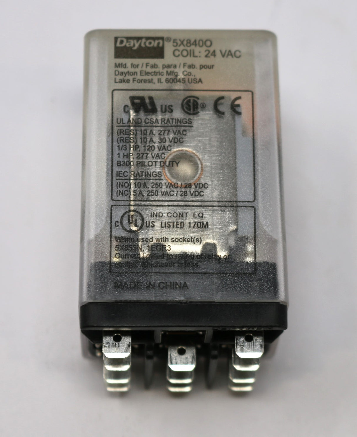 DAYTON - 5X840O - RELAY 24 V