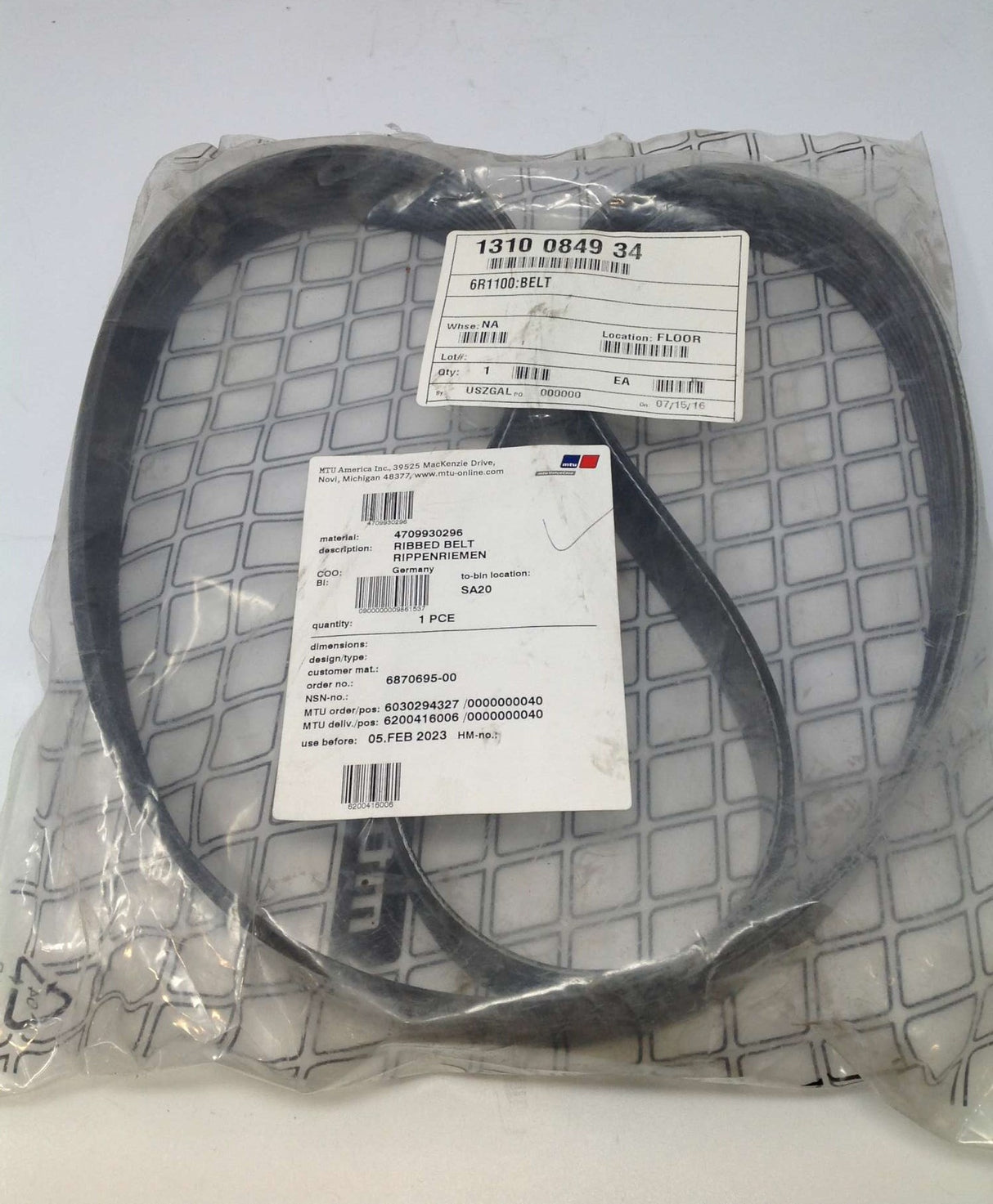 MERCEDES - A 470 993 02 96 - BELT