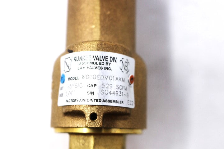 KUNKLE VALVE (EMERSON) - 6010EDM01A-KM-0125 - RELIEF VALVE