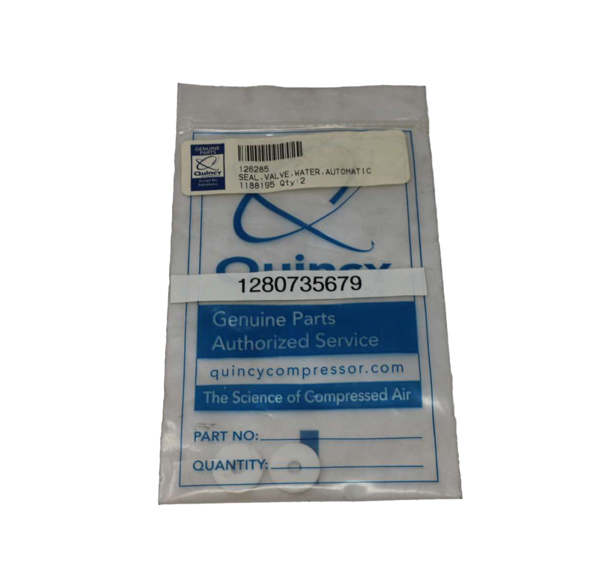 QUINCY COMPRESSOR - 126285 - SEAL  VALVE  WATER  AUTOMATIC