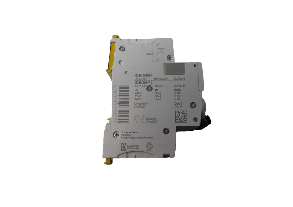 SCHNEIDER ELECTRIC - IC60N C2A - CIRCUIT BREAKER MINIATURE 2 POLE 2A