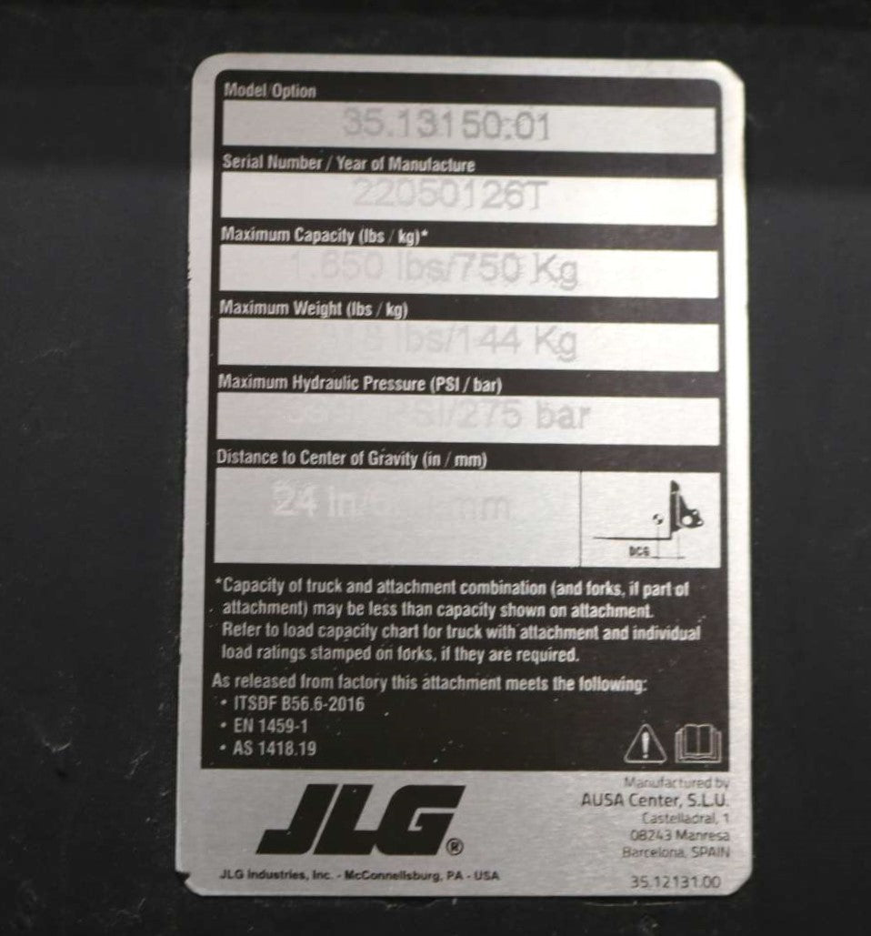 JLG - 1001262161 - BUCKET 1400mm WIDE