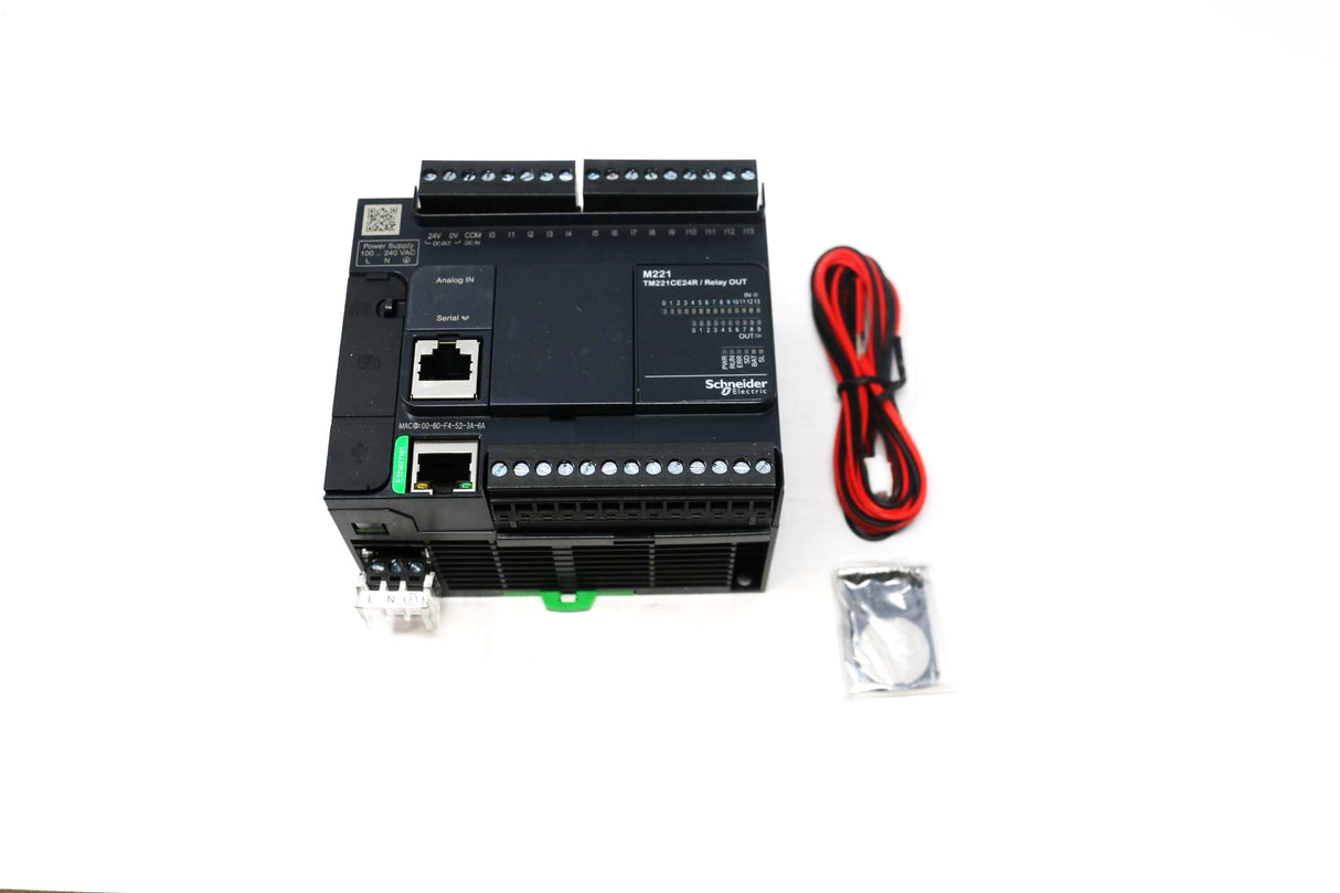 MODICON (SCHNEIDER ELECTRIC) - TM221CE24R - LOGIC CONTROLLER M221 24 IO RELAY