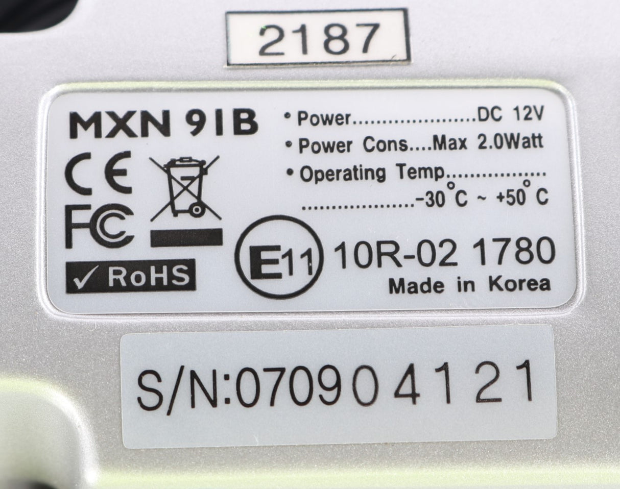 IWS - MXN91B - CAMERA 12VDC MXN