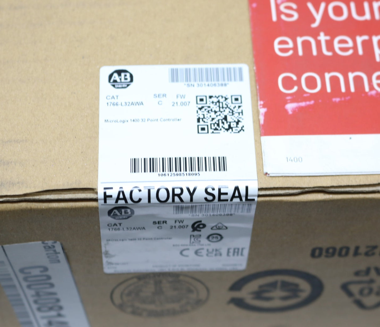 ALLEN-BRADLEY - 1766-L32AWA - CONTROLLER MICROLOGIX 1400 20 DIGITAL INPUTS