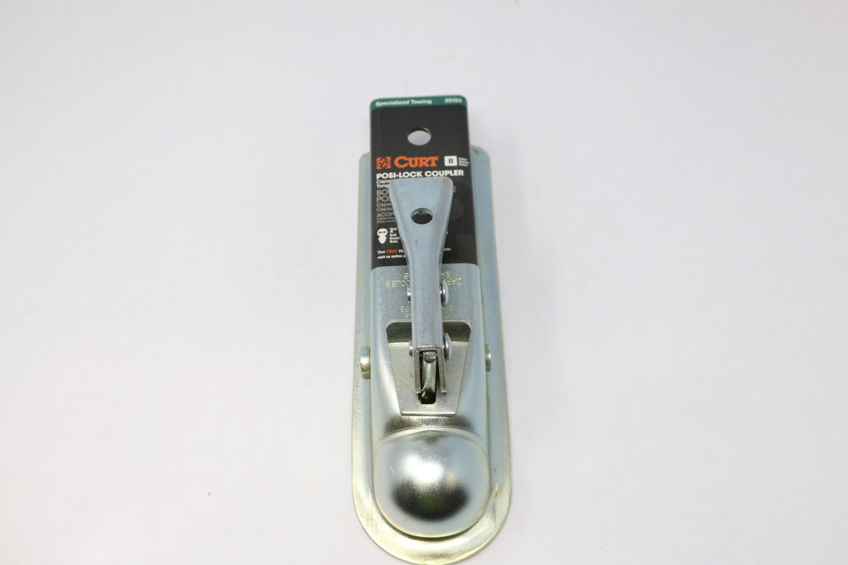 CURT - 25153 - 2'' STRAIGHT-TONGUE COUPLER WITH POSI-LOCK
