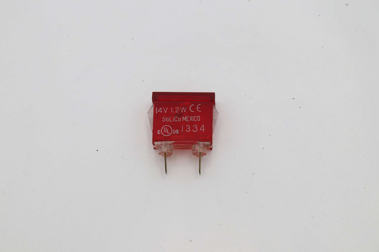 SOLICO - 3235-3-00-17410 - RED INDICATOR LIGHT .38 X .91