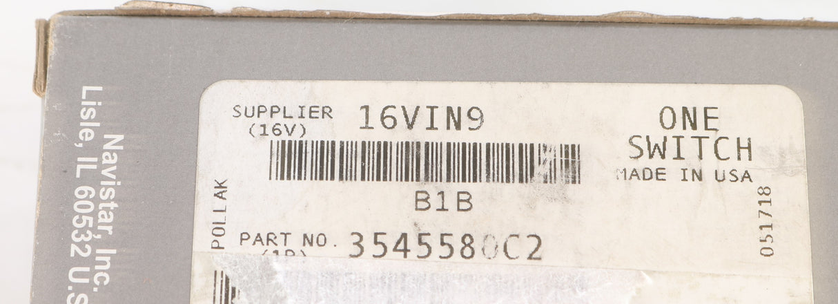 NAVISTAR - 3545580C2 - IGNITION SWITCH(2005 VAND)