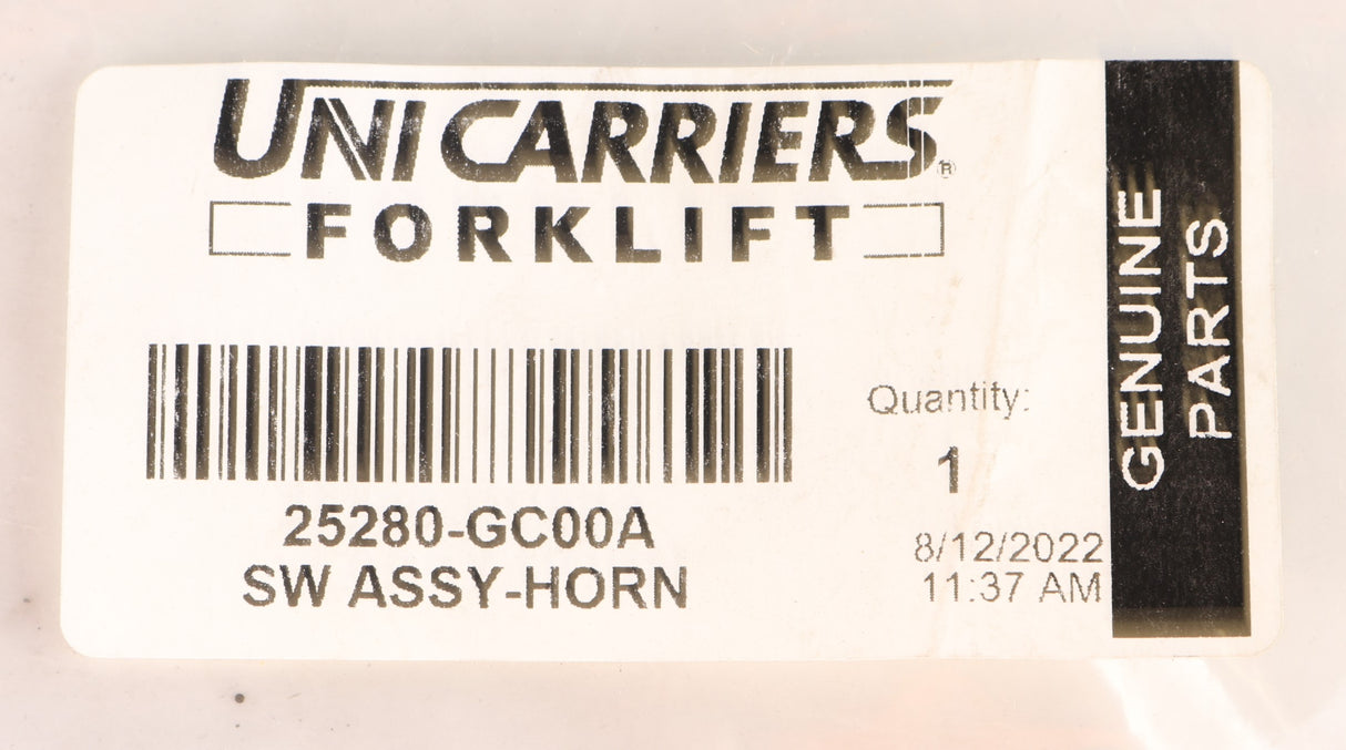 UNICARRIERS - NISSAN FORKLIFT - 25280-GC00A - SW HORN BUTTON ASSEMBLY