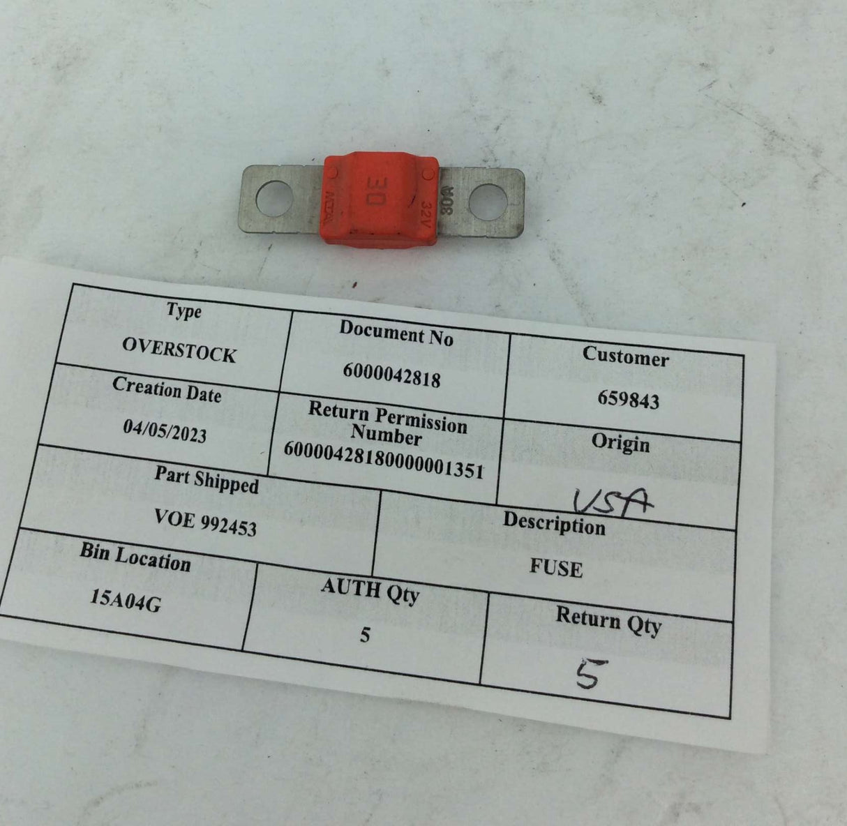 MTA S.p.A. - 0602030 - FUSE 30A MIDIVAL