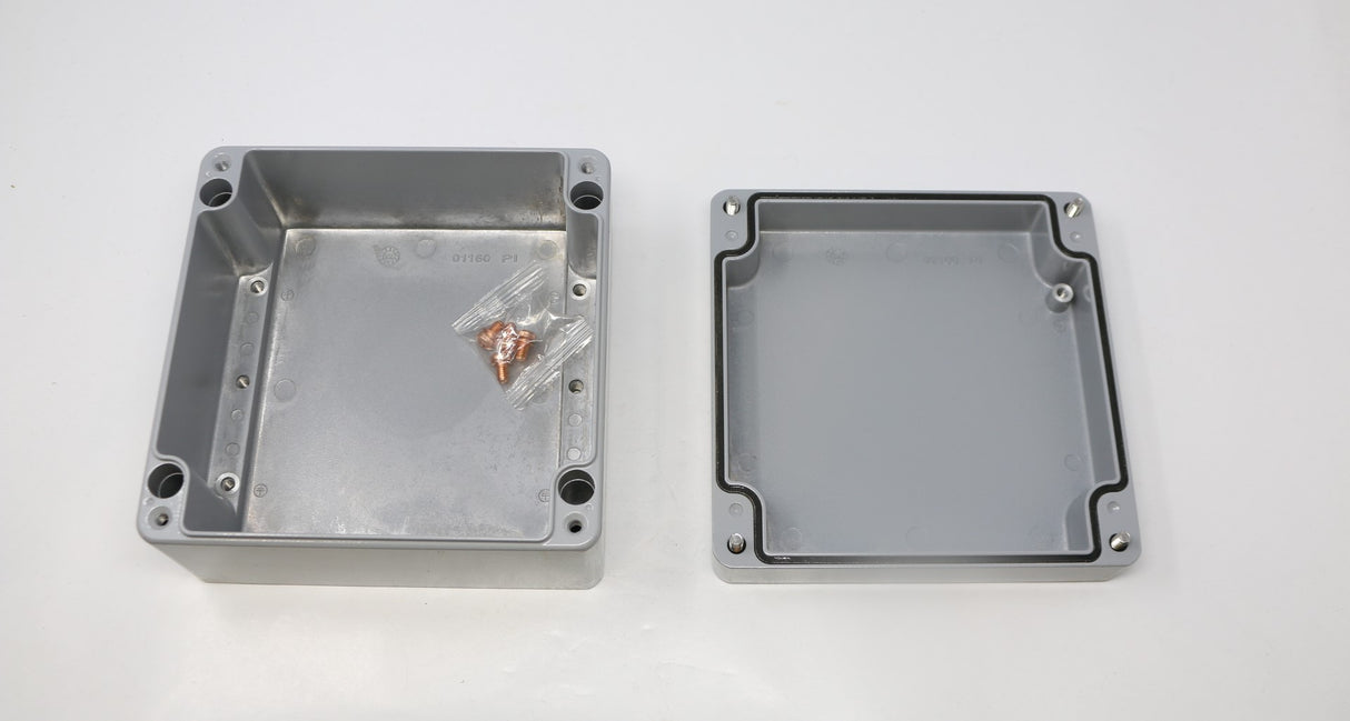 ROSE - 011818100 - BOX METAL GRAY 7.087" L X 7.0" W X 3.976" H