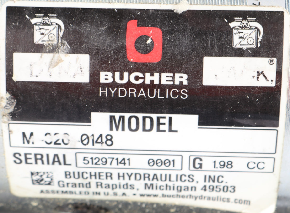 BUCHER HYDRAULICS - M326-0148 - ELECTRIC HYDRAULIC PUMP