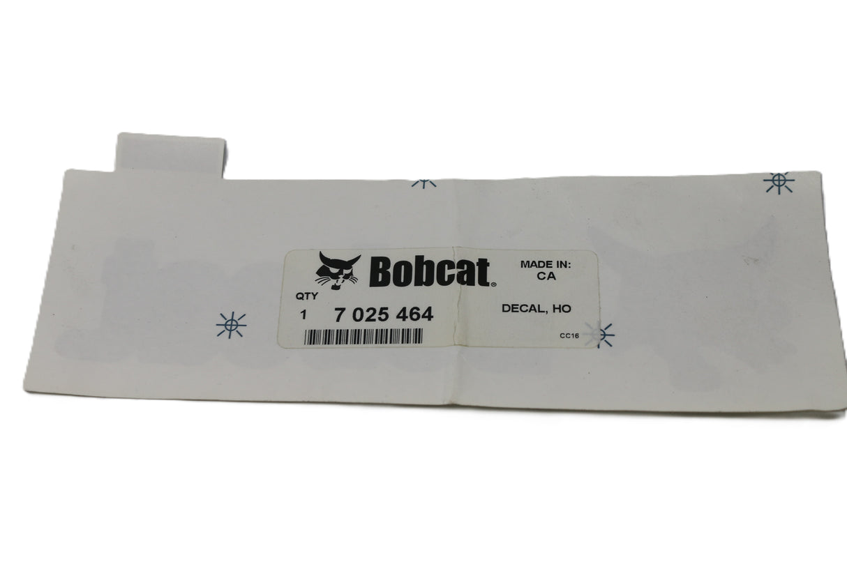 BOBCAT - 7025464 - DECAL - HOOD SIDE