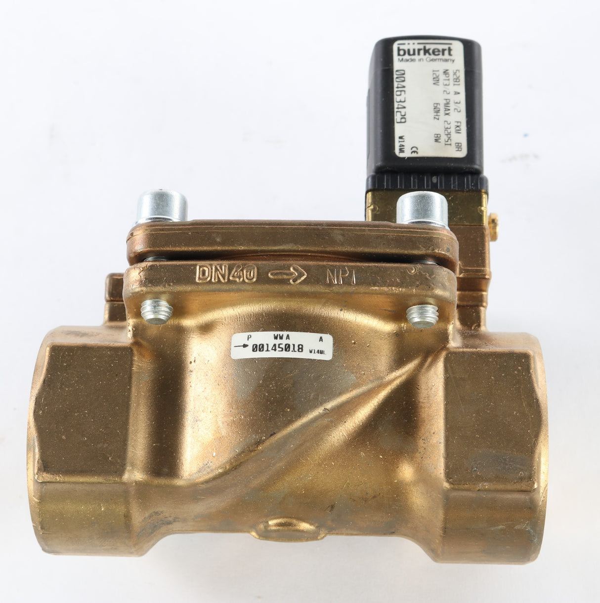 BURKERT - 00463429 - VALVE SERVO ASSISTED SOLENOID