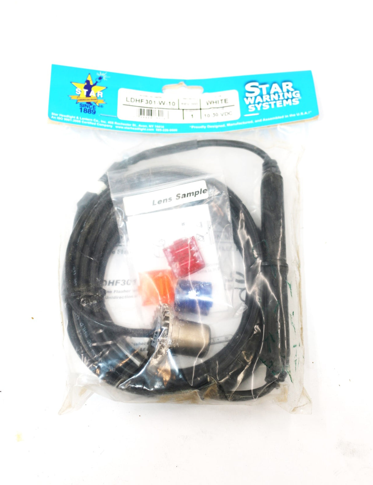 STAR WARNING SYSTEMS - LDHF301-W-10 - LDH LIGHT 10 FOOT CABLE CLEAR