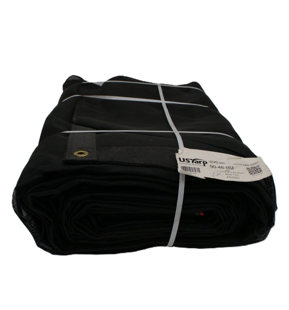 US TARP - 90-48-BM - 7'6"X 48' BLACK MESH TARP