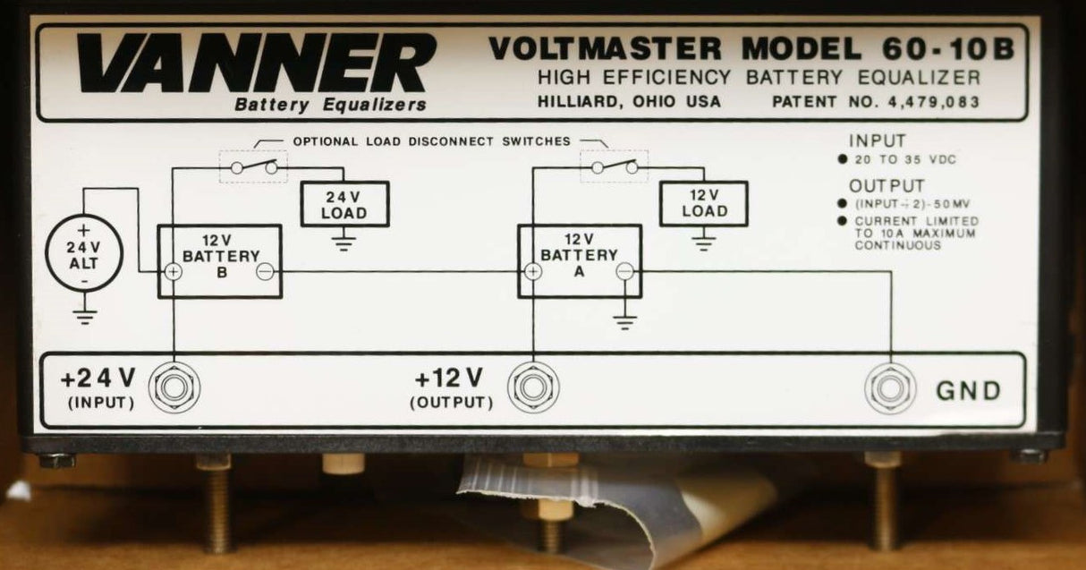 VANNER INC - 60-10B - BATTERY EQUALIZER