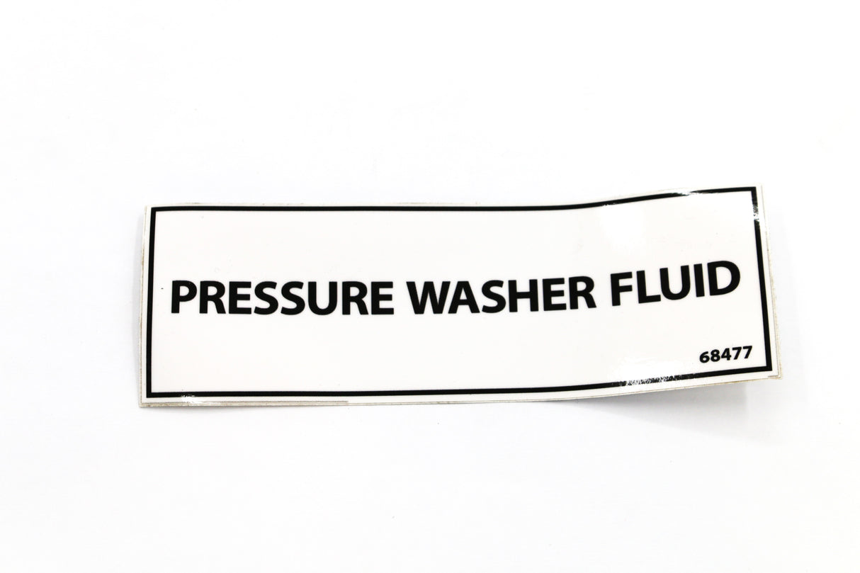 SCHWARZE - 68477 - DECAL PRESSURE WASHER FLUID