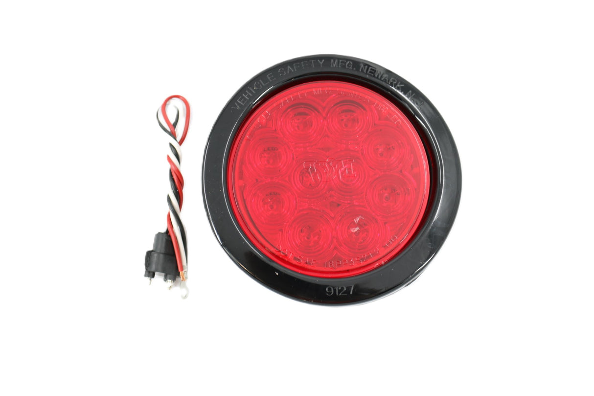 VEHICLE SAFETY MFG - 4454 - LED 4" RED 10 DIODE S/T/T W/ G