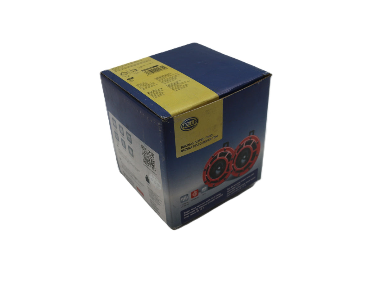 HELLA - 003399801 - HORN-S-TONE-12V-SET-66W-RED-BO