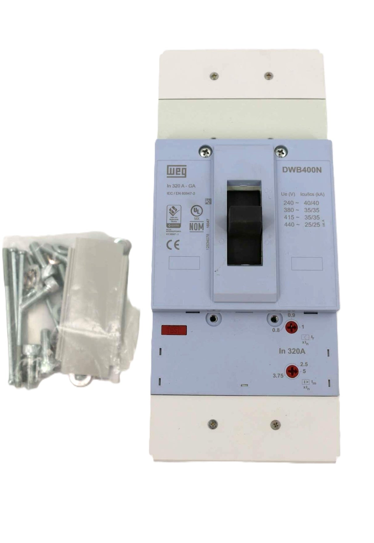 WEG - DWB400N320-GA - DISJ ACIONAMENTO 250-320A WEG
