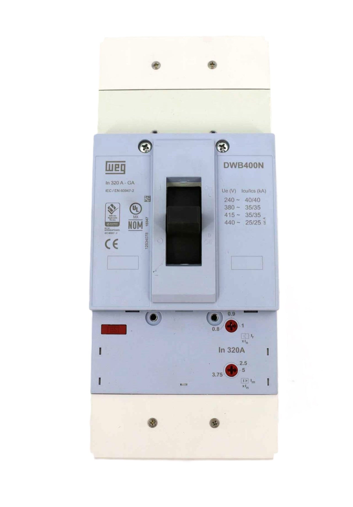 WEG - DWB400N320-GA - DISJ ACIONAMENTO 250-320A WEG