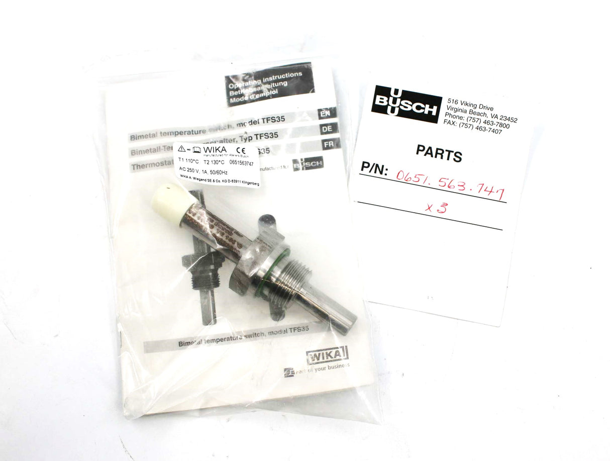 BUSCH - 0651.563.747 - TEMPERATURE SWITCH
