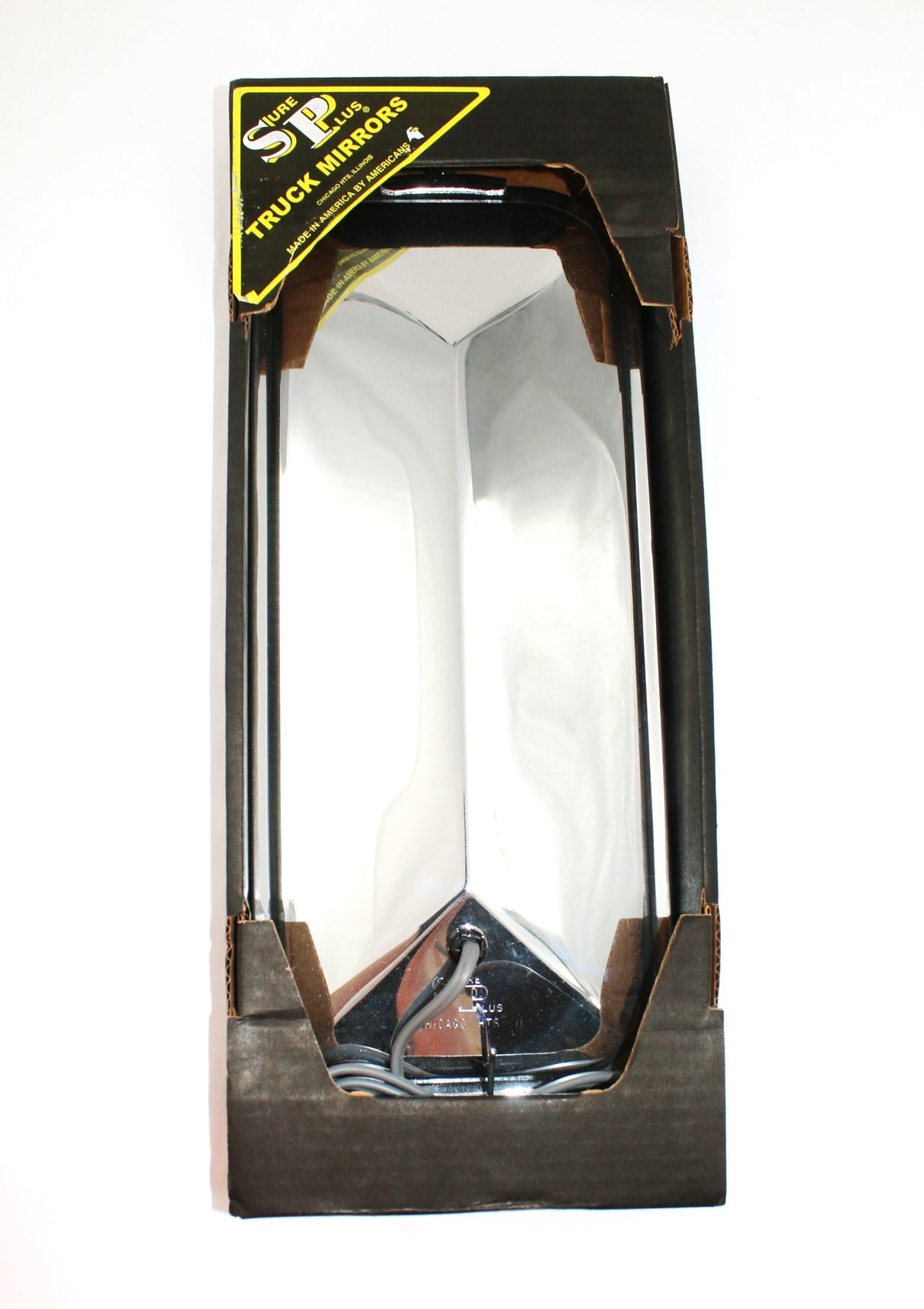 SURE PLUS MANUFACTURING - 7340 - MIRROR OEM STYLE PYRAMID BACK CHROME-HEATED