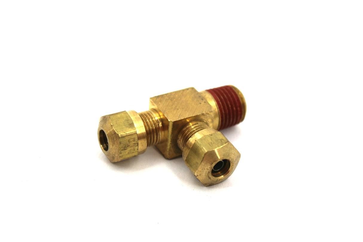 PARKER - VS271NTA-4-4 - FITTING PIPE MALE RUN TEE BRASS 1/4 X 1/4IN
