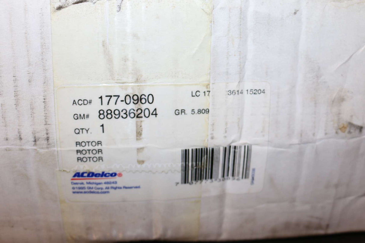 GM - 88936204 - FRONT DISC BRAKE ROTOR WITH ABS WHEEL SPEED SENSOR