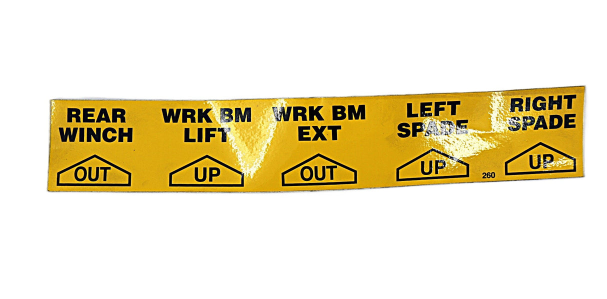 JLG - 7330000260 - DECAL UPPER REAR