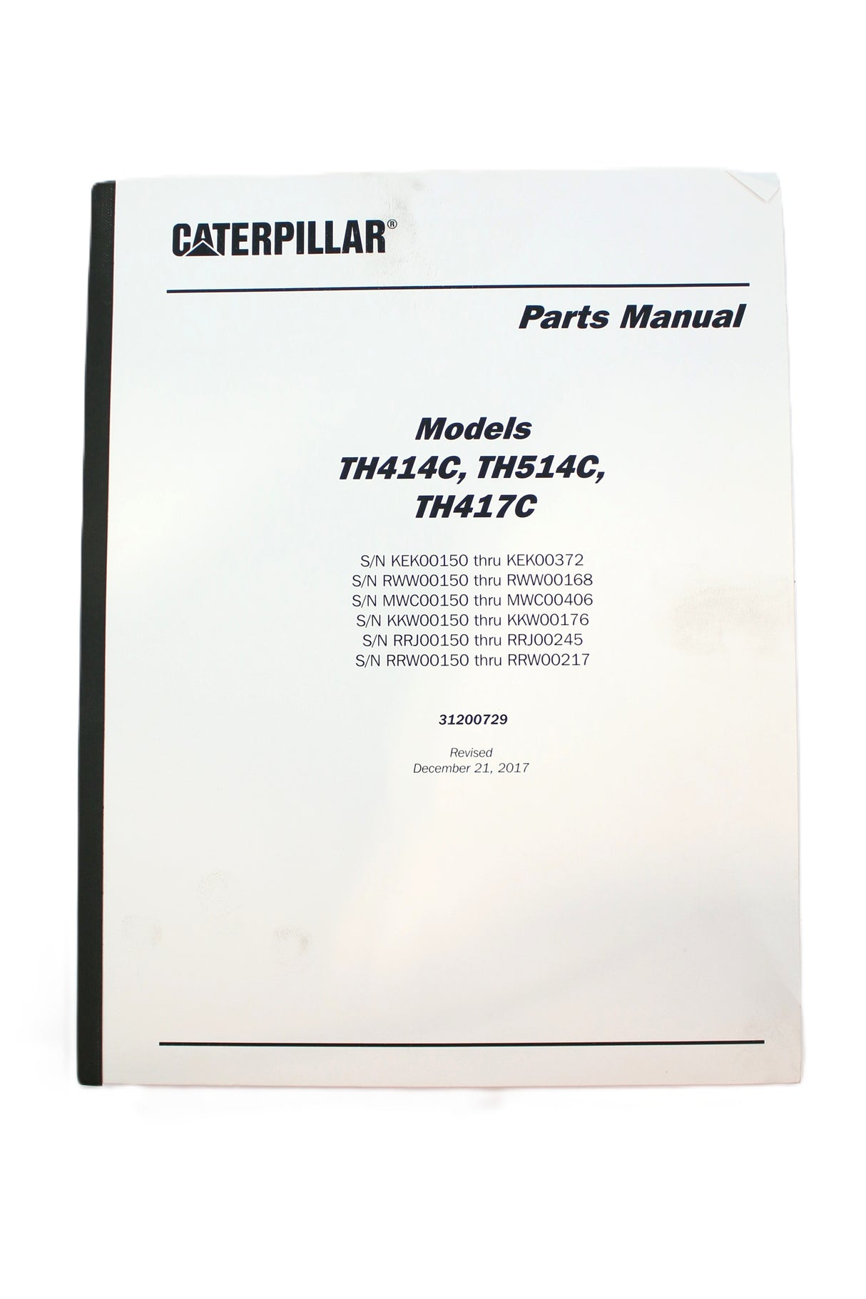 JLG - 31200729 - MANUAL TH414C TH514C TH417C PARTS