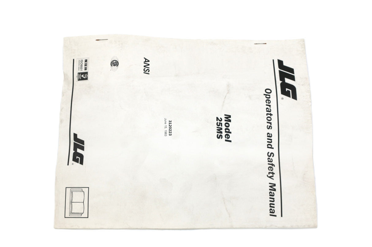 JLG - 3120223 - OPERATING MANUAL/25MS