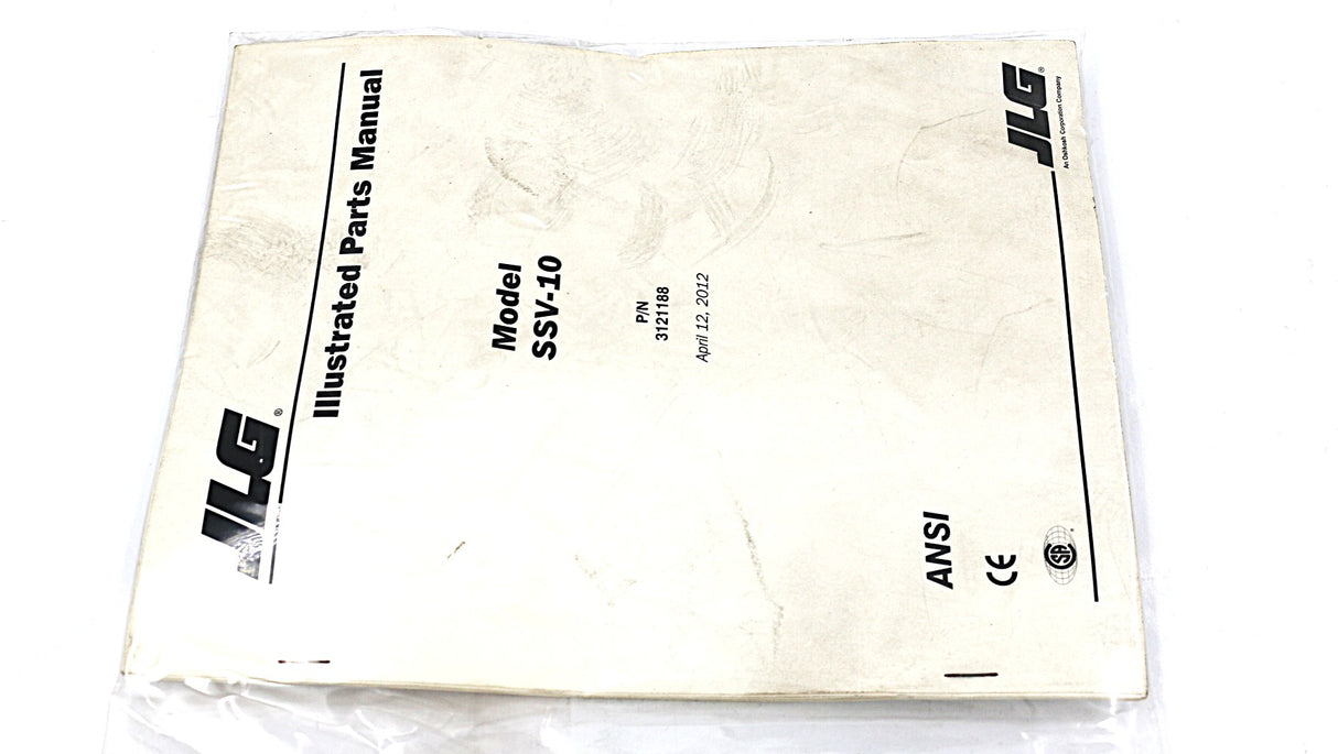 JLG - 3121188 - MANUAL SSV-10 GLOBAL PARTS