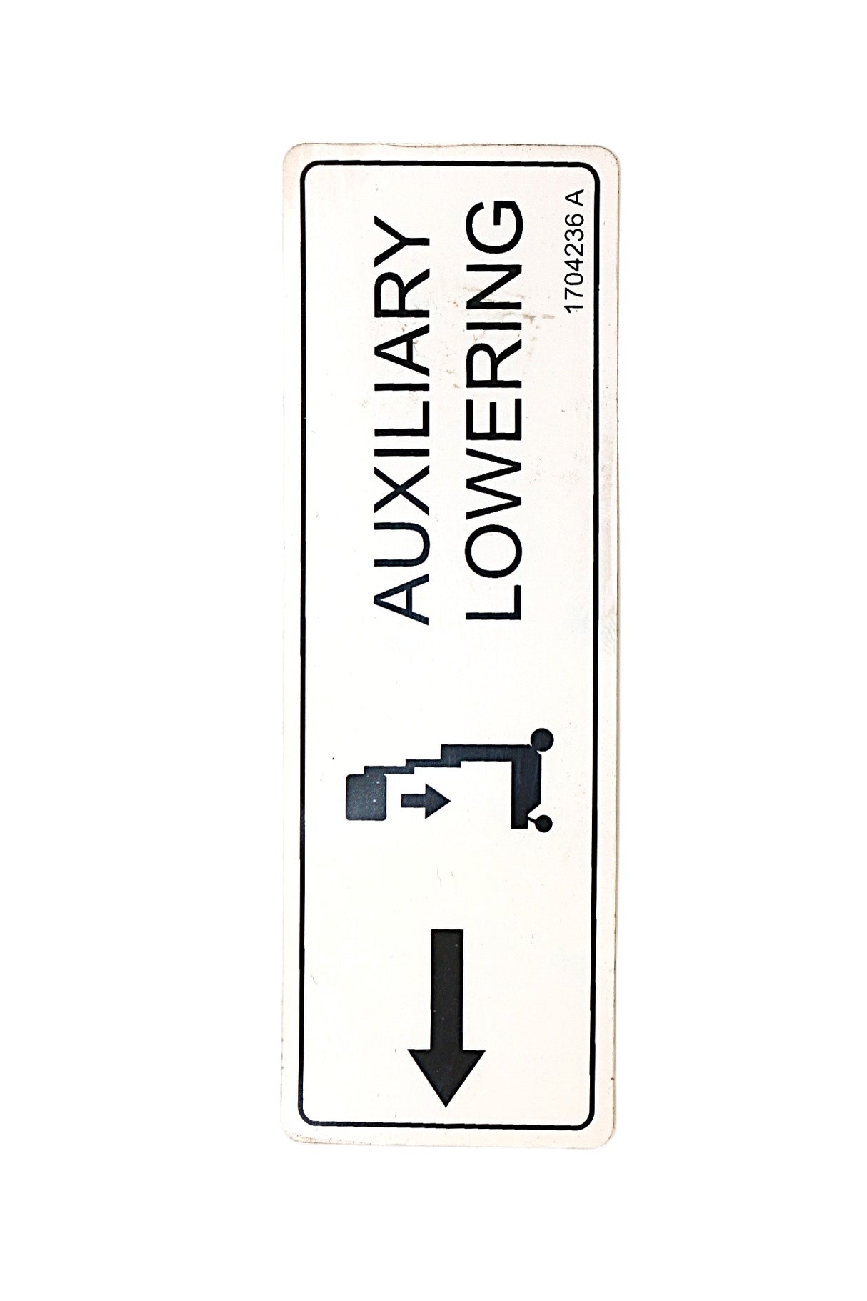 JLG - 1704236 - DECALAUX LOWERING(D/A/CEENG)