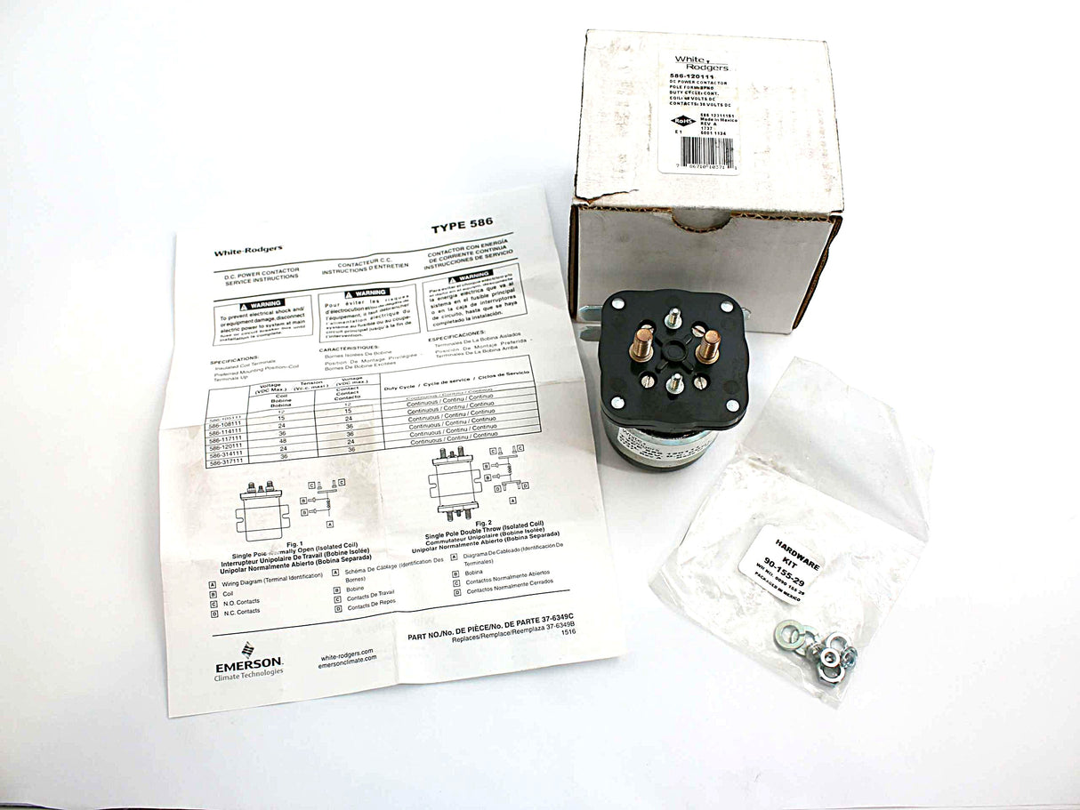 WHITE RODGERS - 586-120111 - RELAY 48VDC