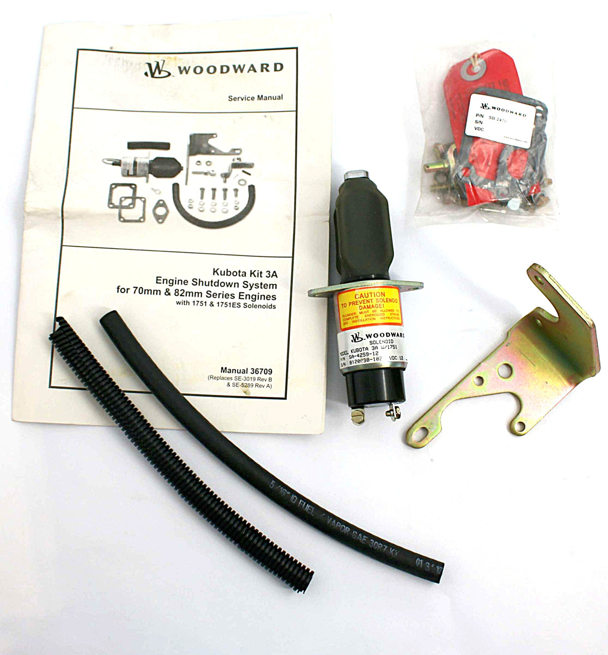 WOODWARD INC. - SA-4259-12 - SOLENOID KUBOTA 3A WITH 1751
