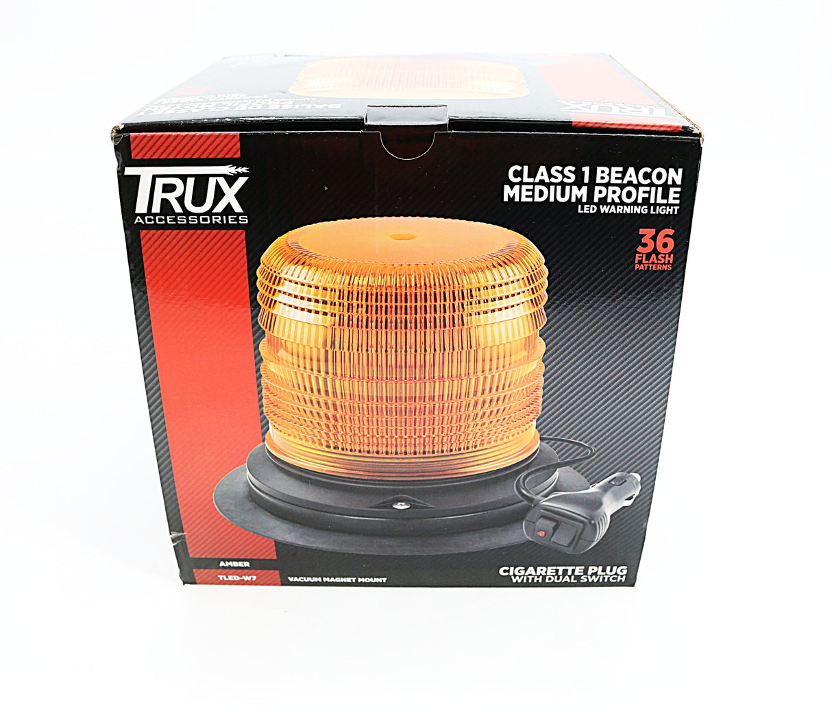 TRUX - TLED-W7 - LED WARNING BEACON AMBER S.A.E. CLASS 1 MED PF