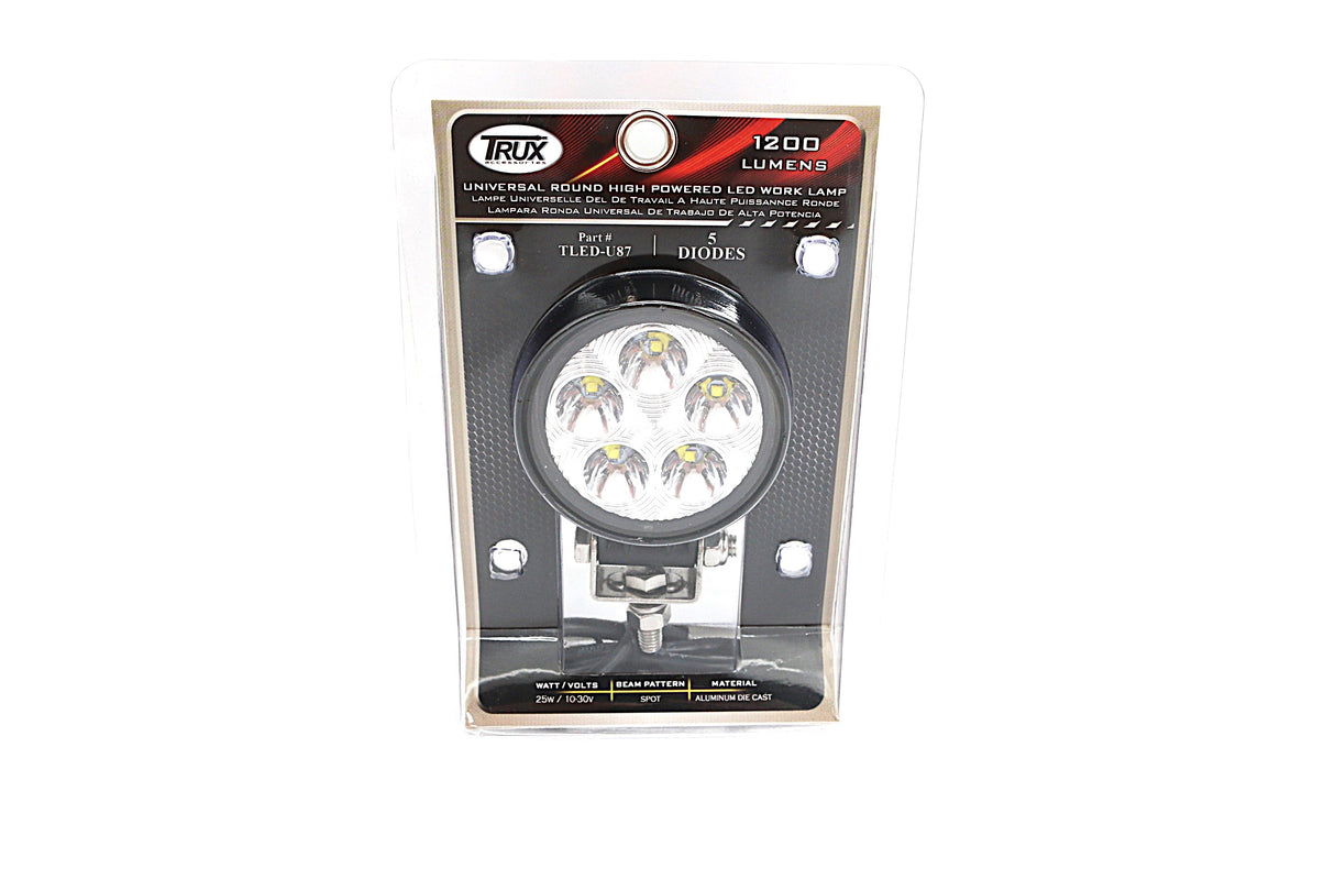 TRUX - TLED-U87 - MINI ROUND HIGH POWERED CREE LED WORKLIGHT - SPOT