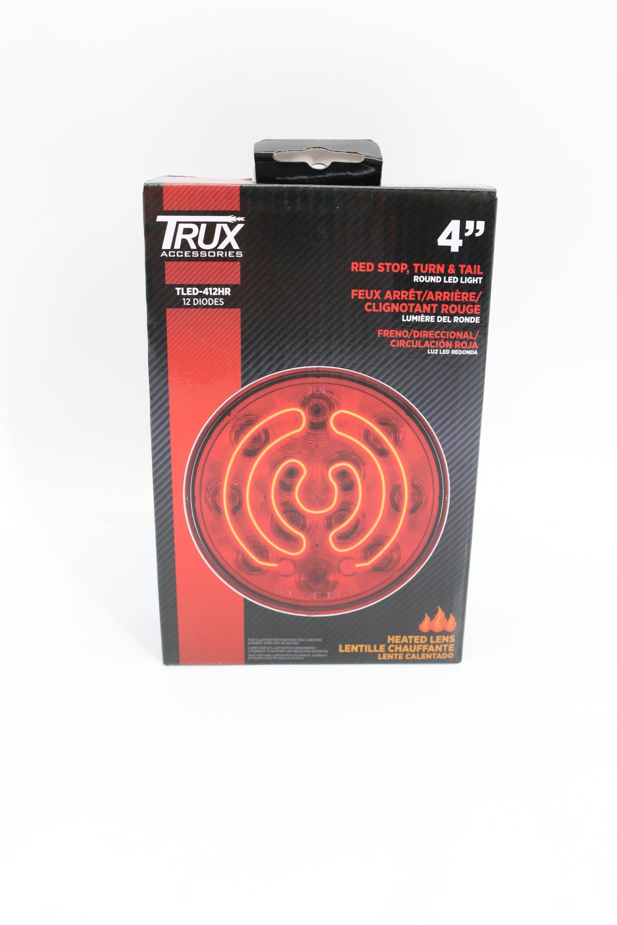 TRUX - TLED-412HR - HEATED 4" LED ROUND STOP TURN & TAIL LIGHT