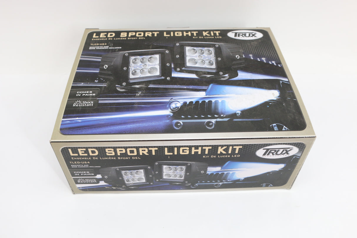 TRUX - TLED-U64 - UNIVERSAL SQUARE WORKLAMP -1440 LUMENS- SOLD PAIR