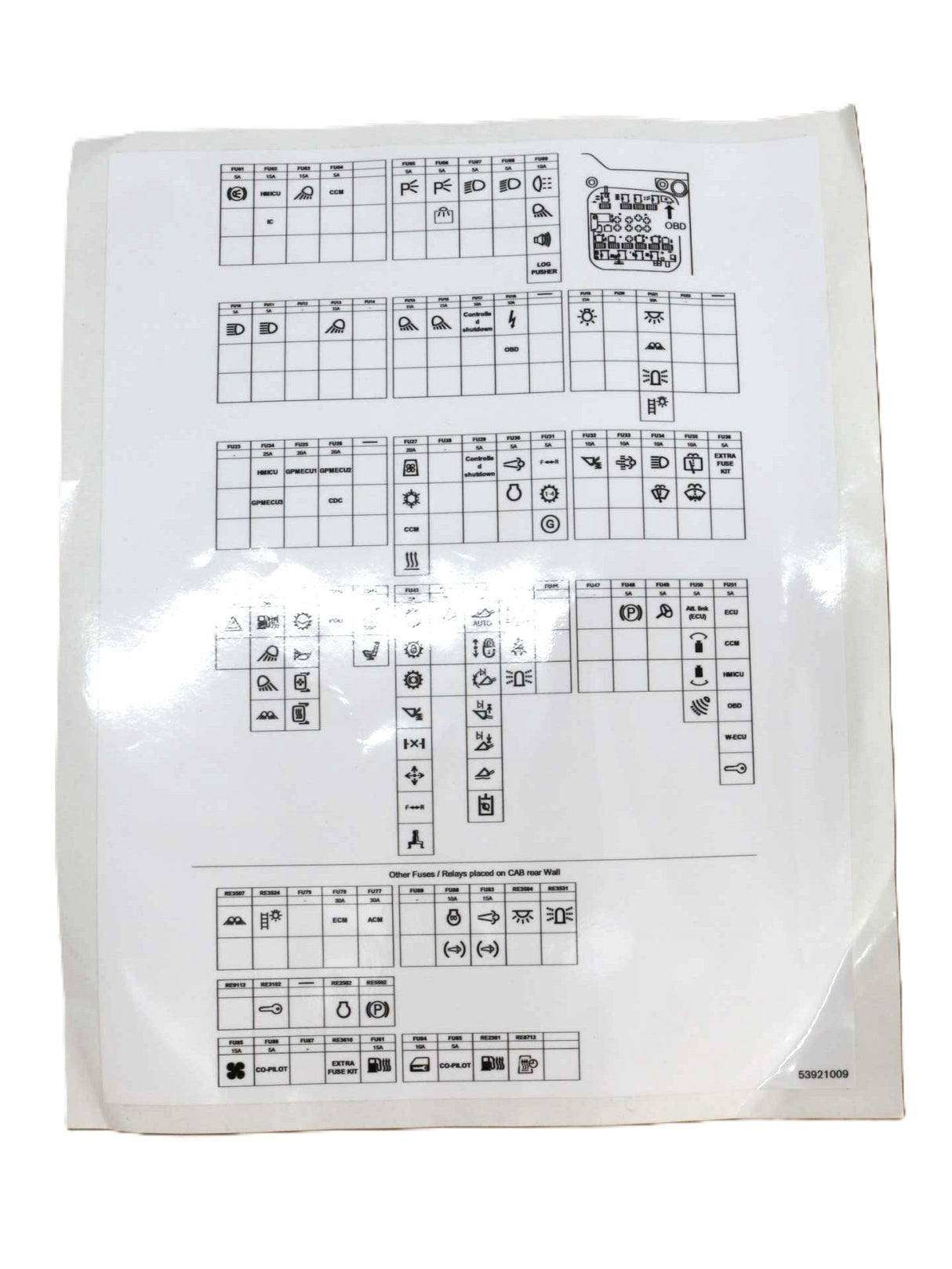 VOLVO - 53921009 - DECAL