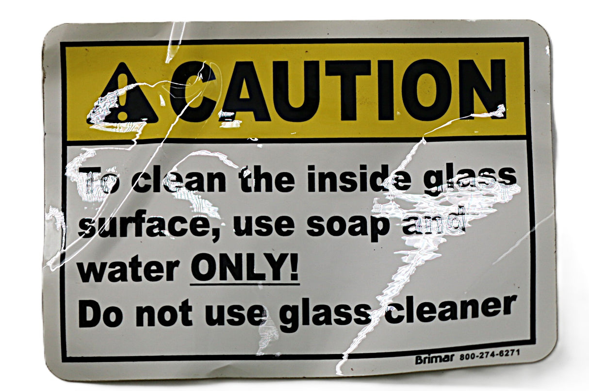 JCB - 332/D1276 - DECAL - CAUTION - GLASS SURFACE