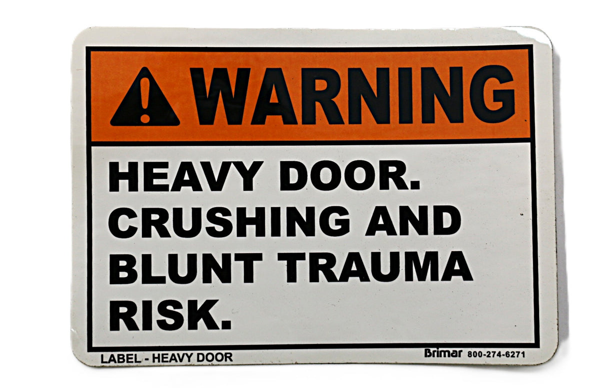JCB - 332/D1282 - DECAL - WARNING - HEAVY DOOR