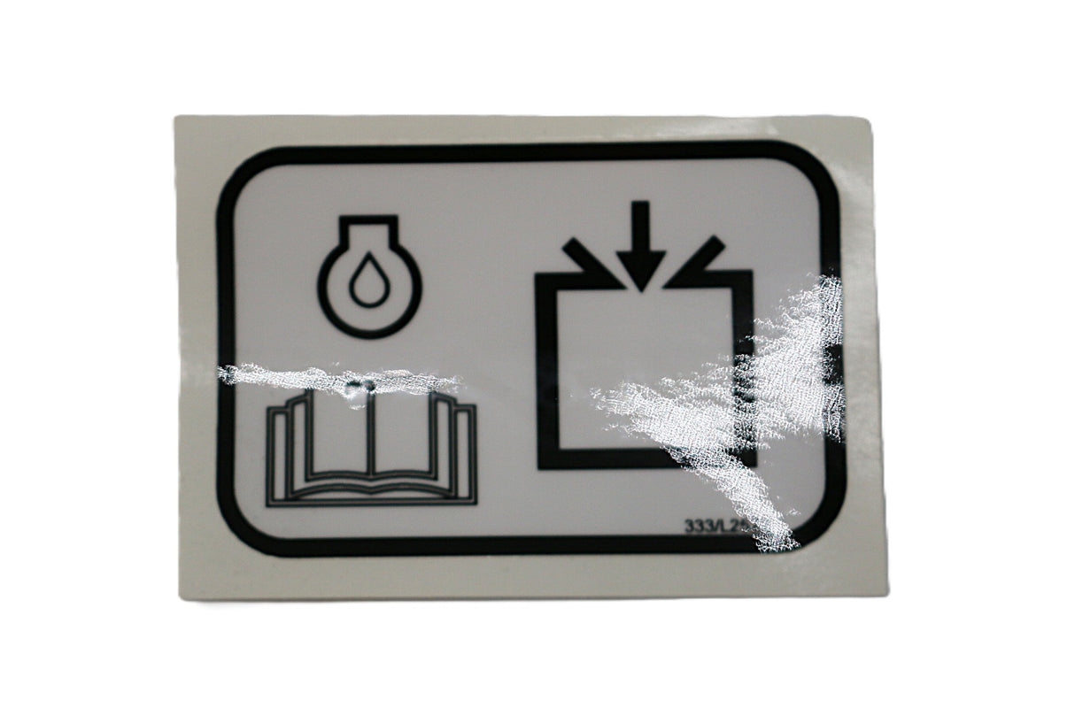 JCB - 333/L2522 - ENGINE OIL FILL LABEL