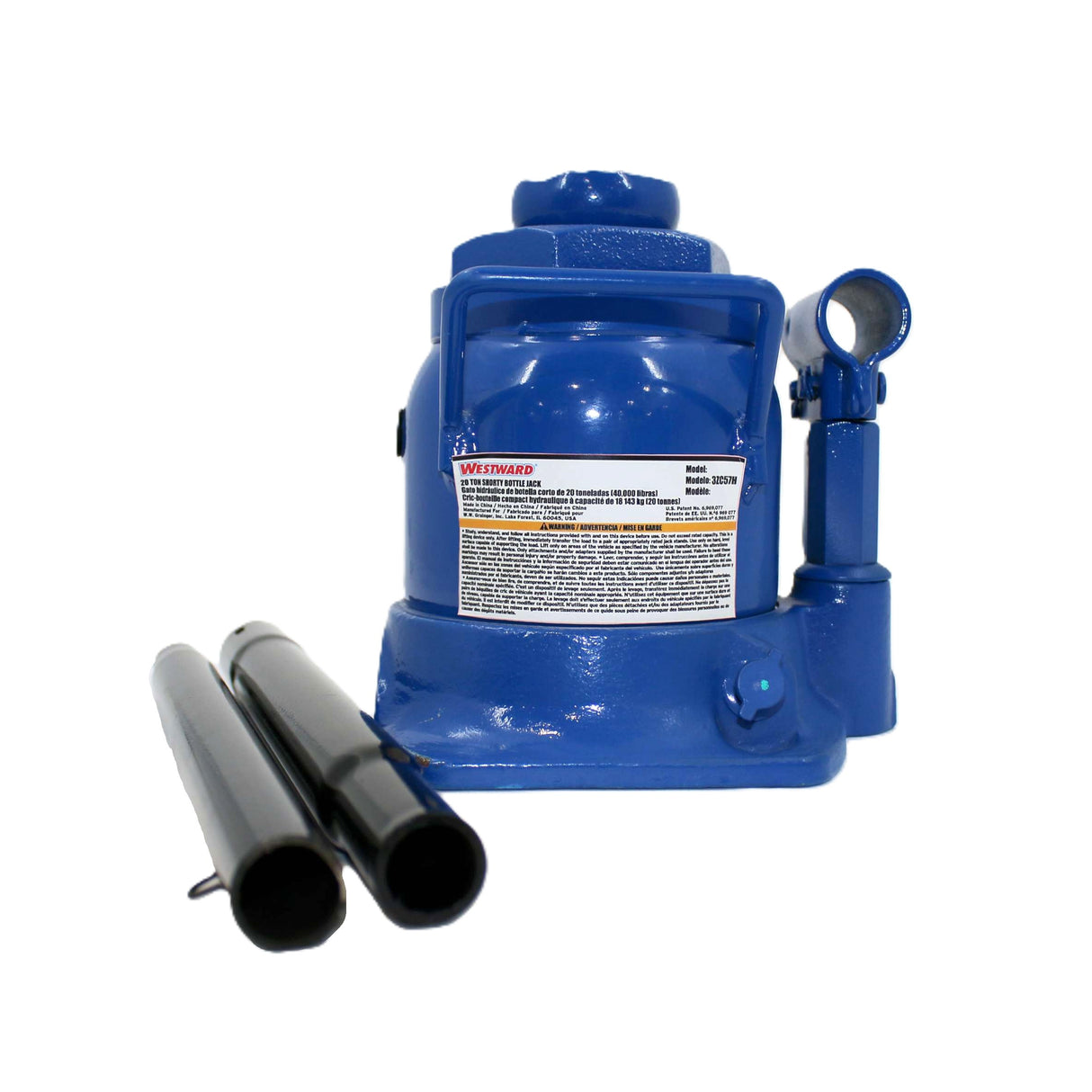 GRAINGER - 3ZC57H - JACK HYDRAULIC BOTTLE - 20 TON