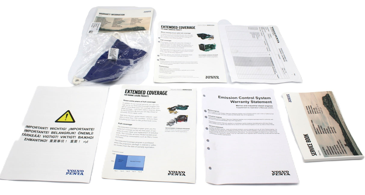 VOLVO PENTA - 23237181 - PUBLICATION SERVICE / WARRANTY